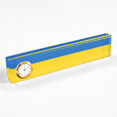 Porte-nom Pour Bureau Drapeau ukrainien