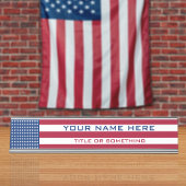 Porte-nom Pour Bureau Drapeau USA