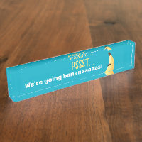 Drôles de faveurs de fête à la banane rétro avec j