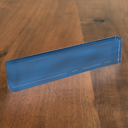 Porte-nom Pour Bureau Eau Bleue Foncé Ondes (Taille)
