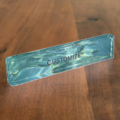 Porte-nom Pour Bureau Eau cool (Taille)