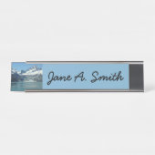 Porte-nom Pour Bureau Eaux glaciaires de l'Alaska (Devant)