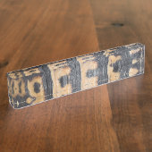 Porte-nom Pour Bureau Écaille de tortue (Taille)