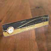 Porte-nom Pour Bureau Échelles de justice | Avocat | Bureau juridique (Taille)