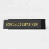 Porte-nom Pour Bureau Economics Department Custom Academic Room (Devant)