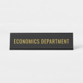 Porte-nom Pour Bureau Economics Department Custom Academic Room (Devant)