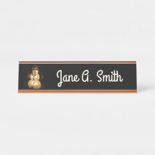 Porte-nom Pour Bureau Écran Luminaire Snowman