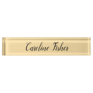 Porte-nom Pour Bureau Écriture Manuelle Classique Simple Beige