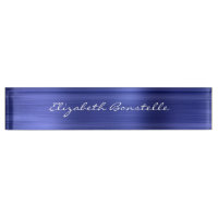 Écriture métallisée bleue élégante