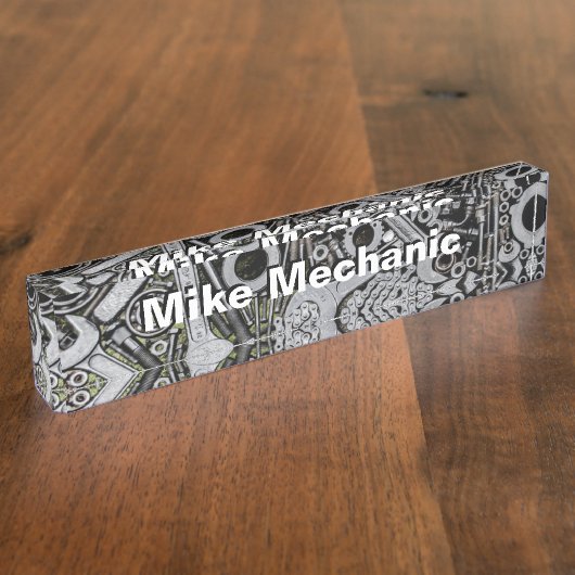 Porte-nom Pour Bureau Écrous - et - boulons (Taille)