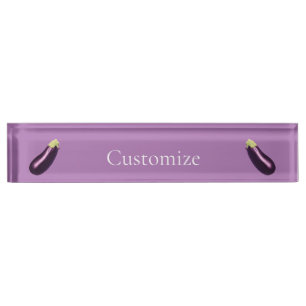 Porte-nom Pour Bureau Eggplant Thunder_Cove
