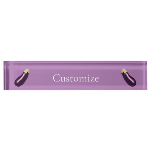 Porte-nom Pour Bureau Eggplant Thunder_Cove (Devant)