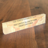 Porte-nom Pour Bureau Église chrétienne des nuages célestes (Taille)