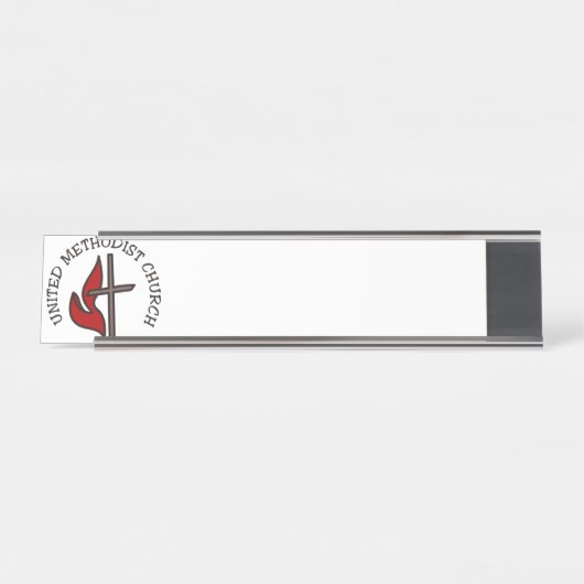 Porte-nom Pour Bureau Église méthodiste unie (Devant)