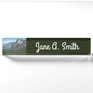 Porte-nom Pour Bureau El Capitan, Half Dome et Bridalveil Falls sont tro