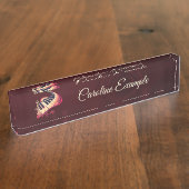 Porte-nom Pour Bureau Elegance in motion, the curved piano (Taille)