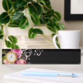 Porte-nom Pour Bureau Élégance rose