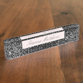 Porte-nom Pour Bureau Elégant Bijoux Diamond Scatter Design étincelant  (Taille)