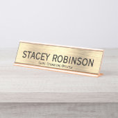 Porte-nom Pour Bureau Élégant chef de l'exploitation (Devant)