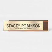 Porte-nom Pour Bureau Élégant chef de l'exploitation (Devant)