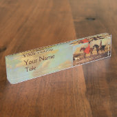 PORTE-NOM POUR BUREAU ÉLÉGANT CHEVAL (Taille)