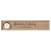 Porte-nom Pour Bureau Elegant Custom Desk Name Plate Sign (Devant)
