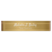 Porte-nom Pour Bureau Elegant Custom Desk Name Plate Sign (Devant)