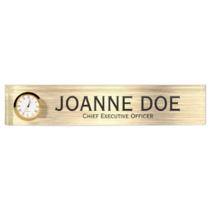 Porte-nom Pour Bureau Élégant Directeur Général