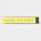 Porte-nom Pour Bureau Élégant et tendance "S'IL VOUS PLAÎT AVEZ UN SIÈGE (Devant)