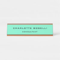 Élégant minimaliste professionnel bleu vert