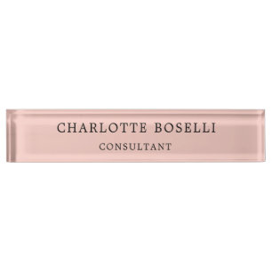 Porte-nom Pour Bureau Élégant minimaliste professionnel classique