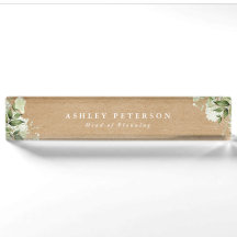 Élégant Moderne Floral Rustique Kraft