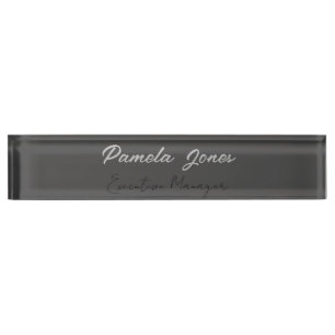 Porte-nom Pour Bureau Élégant professionnel minimaliste moderne ajouter