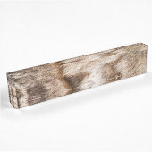 Porte-nom Pour Bureau Élégante texture de fourrure