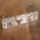 Porte-nom Pour Bureau Élégante texture de fourrure (Taille)