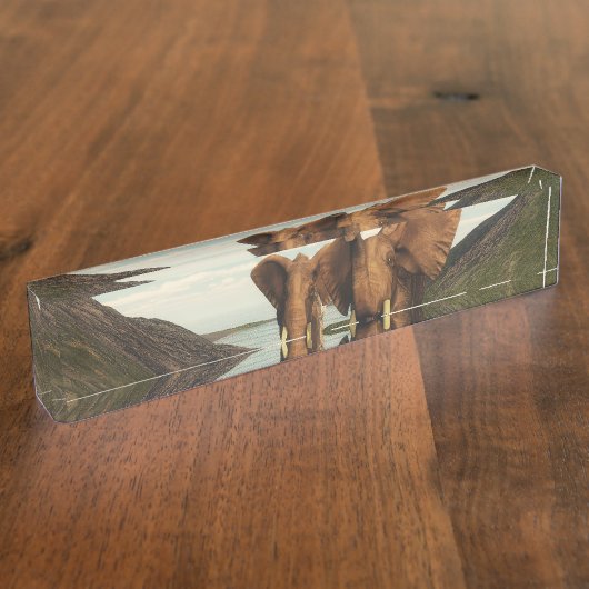 Porte-nom Pour Bureau Eléphant (Taille)