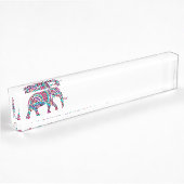 Porte-nom Pour Bureau Éléphant coloré