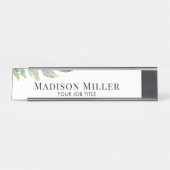 Porte-nom Pour Bureau Employé aquarelle (Devant)