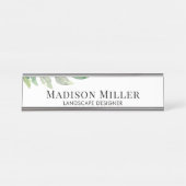 Porte-nom Pour Bureau Employé du concepteur de paysage (Devant)