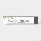 Porte-nom Pour Bureau Employé du concepteur de paysage (Devant)