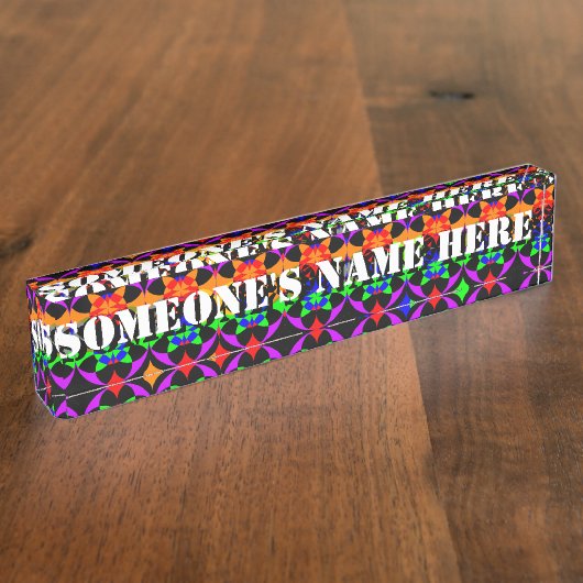 Porte-nom Pour Bureau Energize par Kenneth Yoncich (Taille)