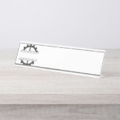 Porte-nom Pour Bureau Engin de chaîne de vélos (Devant)