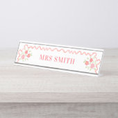 Porte-nom Pour Bureau Enseignant (Devant)