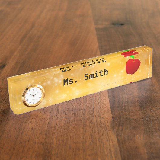 Porte-nom Pour Bureau Enseignant (Taille)