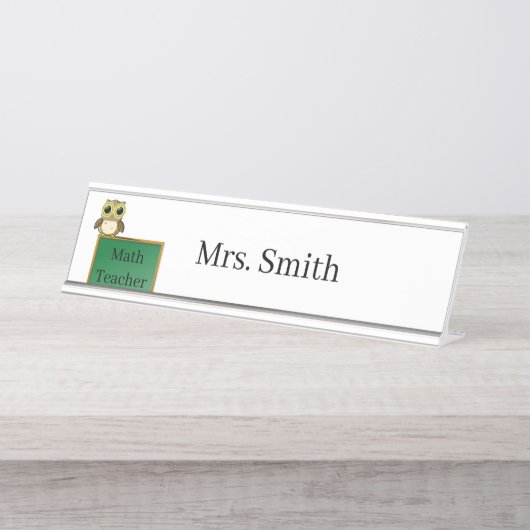Porte-nom Pour Bureau Enseignant (Devant)