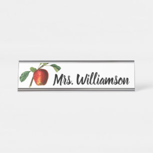 Porte-nom Pour Bureau Enseignant Apple 