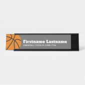 Porte-nom Pour Bureau Enseignant de basket-ball ou d'éducation physique (Devant)