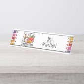 Porte-nom Pour Bureau Enseignant de jardin d'enfants (Devant)