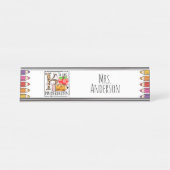 Porte-nom Pour Bureau Enseignant de jardin d'enfants (Devant)