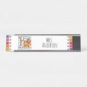 Porte-nom Pour Bureau Enseignant de maternelle (Devant)